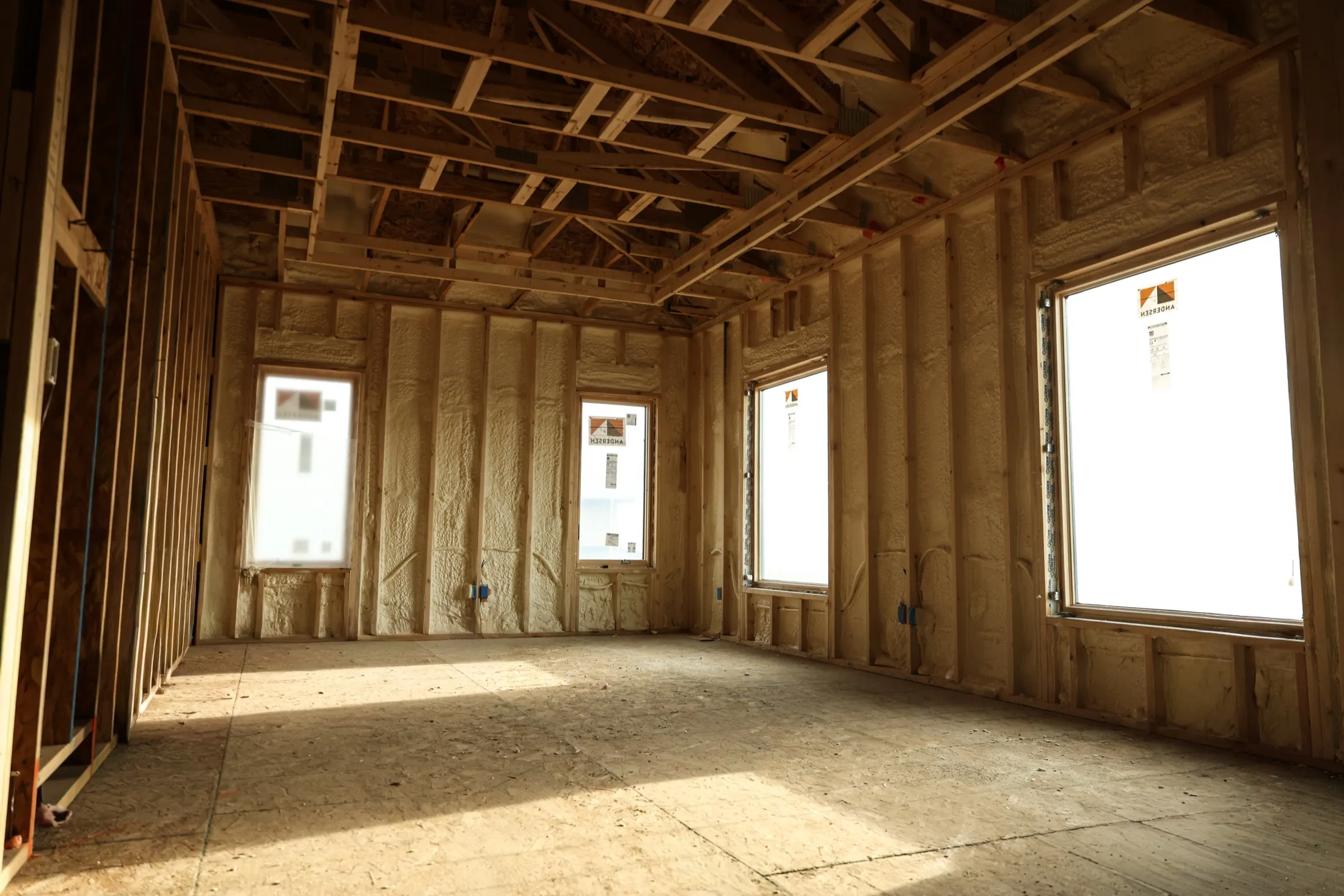 Foam around framing transitions